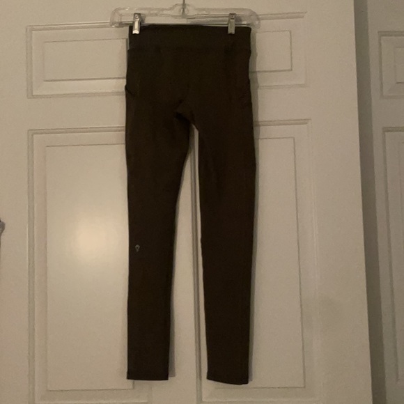 Dark green Ivivva full length low wasted leggings. - Picture 2 of 3